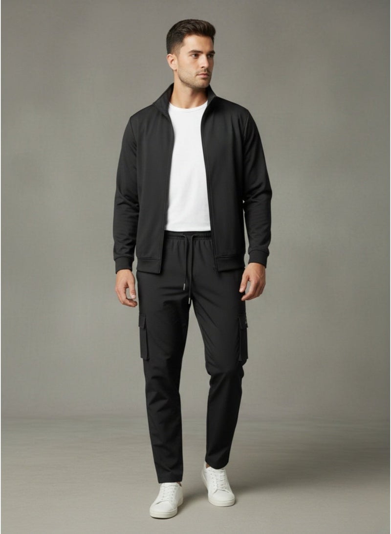 سبال بنطال رياضي للجنسين من SPALL – بنطال جوجرز رياضي فاخر للرجال والنساء، مريح للتدريب والتمارين، أسود أزرق خمري، المقاسات M L XL - Image 5